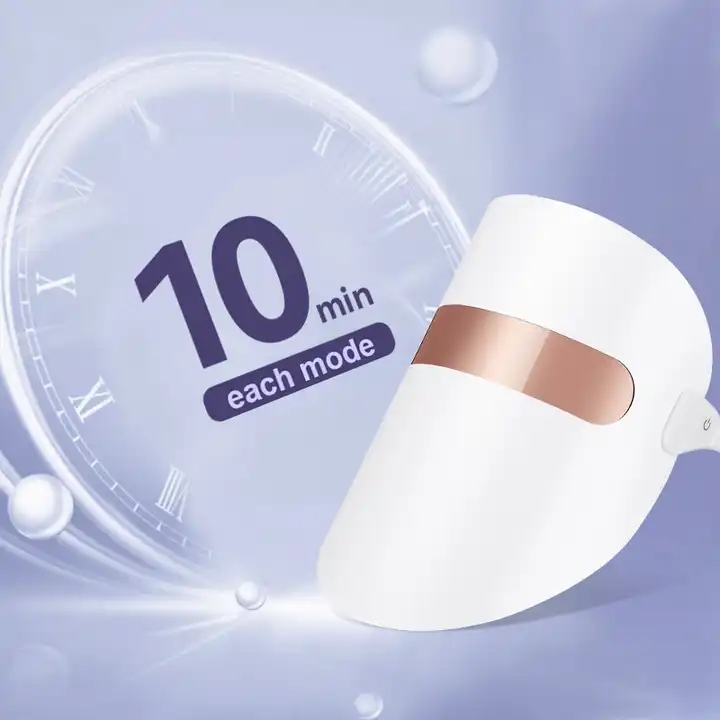 SKB-1818P Schönheitspflege drahtlose bunte Lichttherapie geführte Gesichtstherapie Maske 